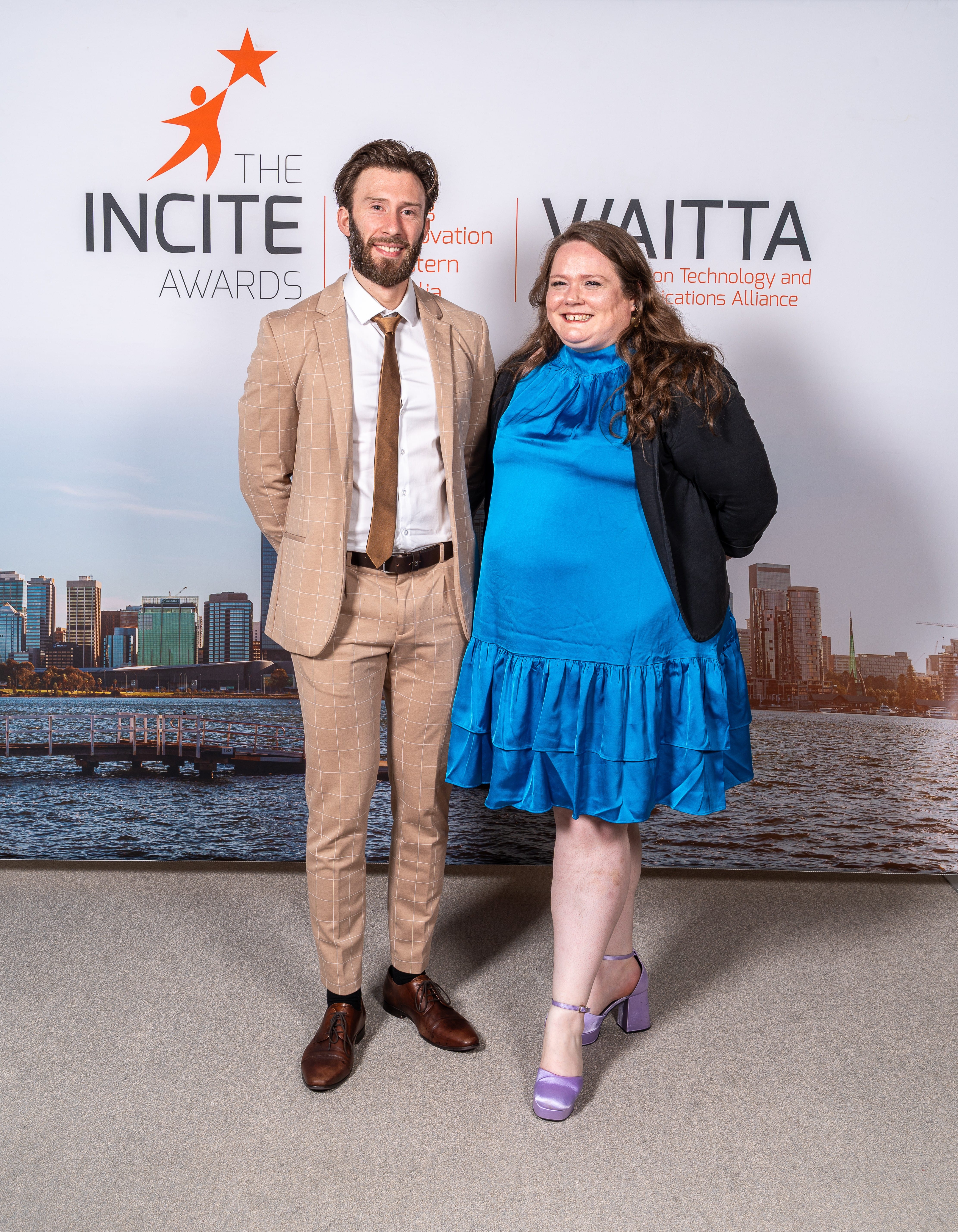 Cameron Zivkovic and Jess Etheridge, Co-Chairs of the 35th INCITE Awards