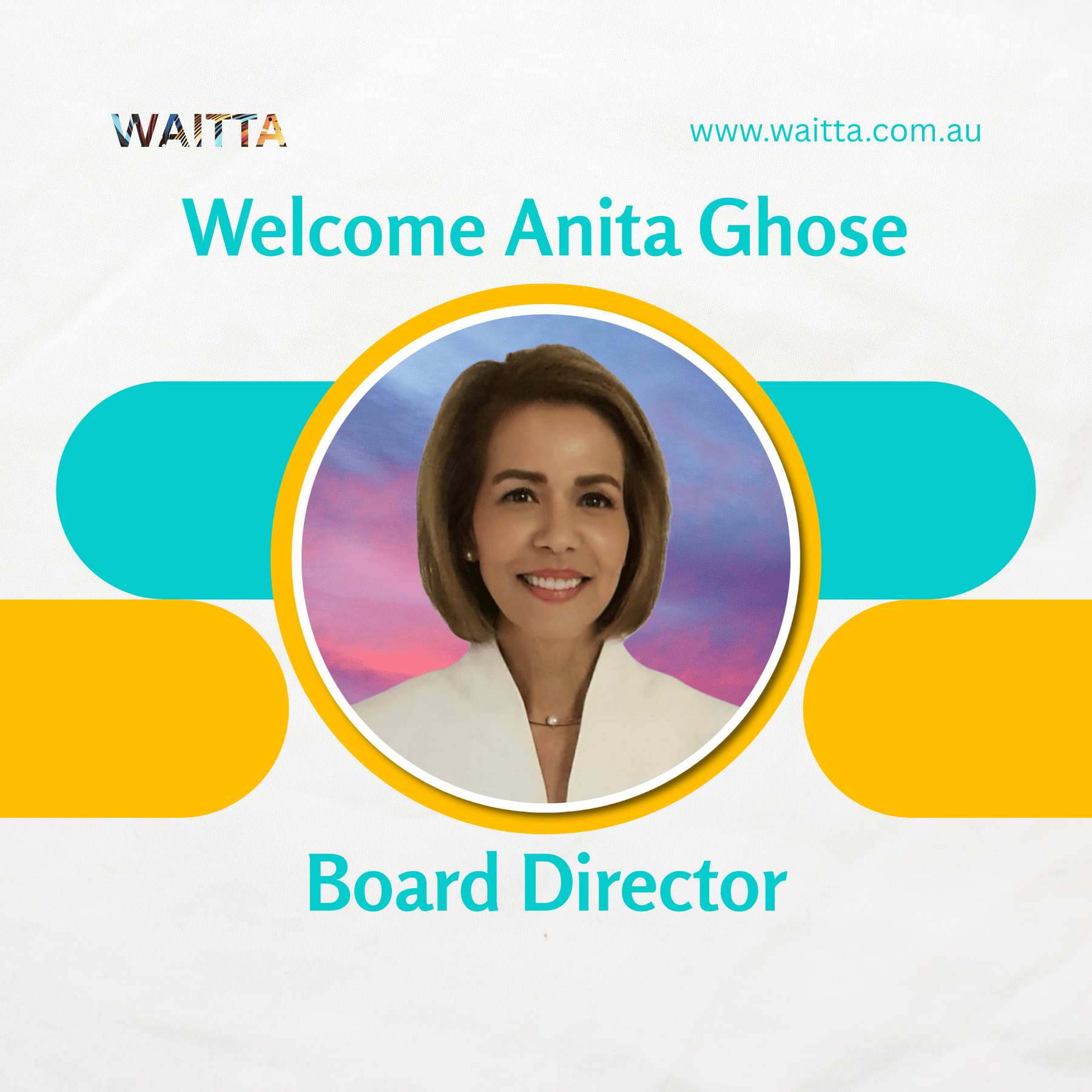 WAITTA appoints global health technology leader Anita Ghose to Board of Directors